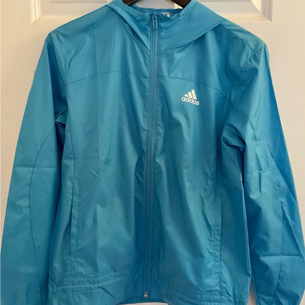 Adidas Windbreaker - NWT - Size XS - Jacket - Blue - Picture 4 of 14